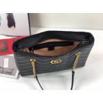 Gucci GG Marmont matelassé medium tote black 524578