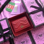 Gucci marmont card case in red 466492-6433