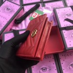 Gucci marmont card case in red 466492-6433