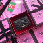 Gucci marmont card case in Black 466492-1000