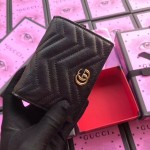 Gucci marmont card case in Black 466492-1000