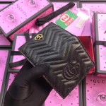 Gucci marmont card case in Black 466492-1000