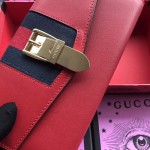 Gucci Sylvie leather continental wallet red 476084