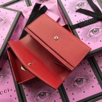 Gucci Sylvie leather continental wallet red 476084