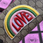 Gucci Rainbow soft GG Supreme zip around wallet 476413