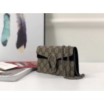 Gucci Dionysus GG Supreme super mini bag beige-black 476432