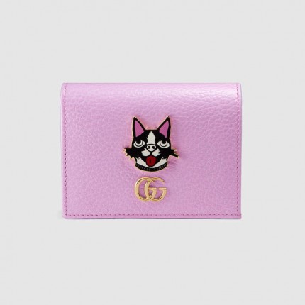 Gucci Leather card case with Bosco 499325