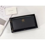 Gucci Animalier leather zip around wallet 523667