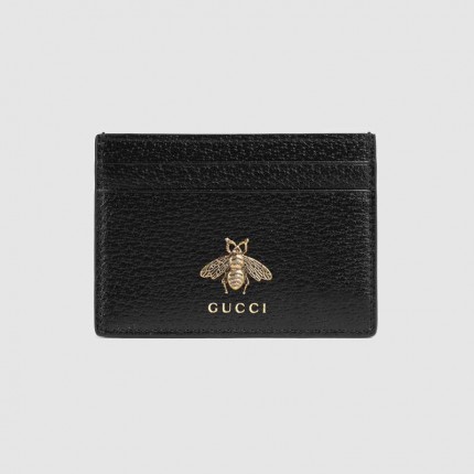 Gucci Animalier leather card case 523685