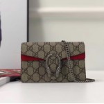 Gucci Dionysus GG Supreme super mini bag beige-red 476432