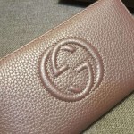 Gucci Soho leather zip around wallet in Champagne 308004