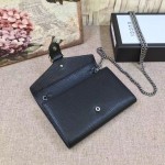 Gucci Dionysus leather mini chain bag black 401231