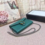 Gucci Dionysus leather mini chain bag green 401231