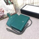 Gucci Dionysus leather mini chain bag green 401231