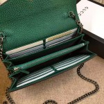 Gucci Dionysus leather mini chain bag green 401231