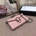 Gucci Dionysus leather mini chain bag pink 401231