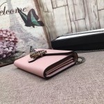 Gucci Dionysus leather mini chain bag pink 401231