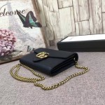 Gucci GG Marmont leather mini chain bag black 401232