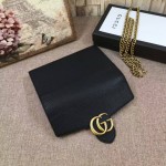 Gucci GG Marmont leather mini chain bag black 401232