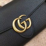 Gucci GG Marmont leather mini chain bag black 401232