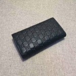 Gucci Signature continental wallet in Black 410100