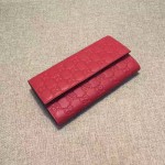 Gucci Signature continental wallet in Red 410100