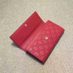 Gucci Signature continental wallet in Red 410100