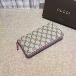 Gucci Zip around wallet with embroidered face 431392