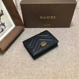 Gucci GG Marmont card case in Black 443125