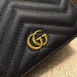 Gucci GG Marmont card case in Black 443125