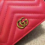 Gucci GG Marmont card case in Red 443125