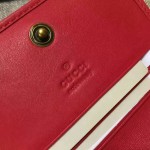 Gucci GG Marmont card case in Red 443125