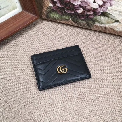 Gucci GG Marmont card case Black 443127