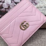 Gucci GG Marmont card case pink 443127