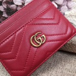 Gucci GG Marmont card case Red 443127