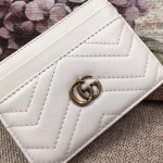 Gucci GG Marmont card case white 443127