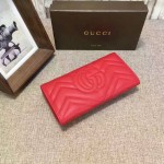 Gucci GG Marmont continental wallet in Red 443436