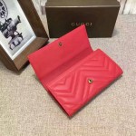 Gucci GG Marmont continental wallet in Red 443436