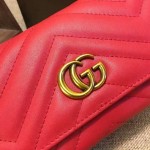 Gucci GG Marmont continental wallet in Red 443436