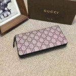 Gucci Snake print GG Supreme zip around wallet 451273