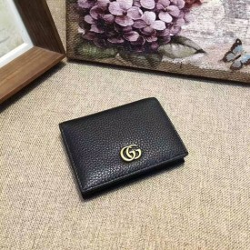 Gucci Leather card case in Black 456126