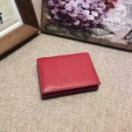 Gucci Leather card case in Red 456126