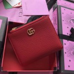 Gucci GG Marmont leather wallet red 474747