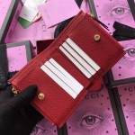 Gucci GG Marmont leather wallet red 474747