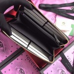 Gucci Sylvie leather zip around wallet black 476083