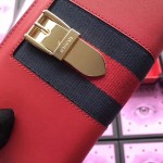 Gucci Sylvie leather zip around wallet red 476083