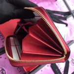 Gucci Sylvie leather zip around wallet red 476083